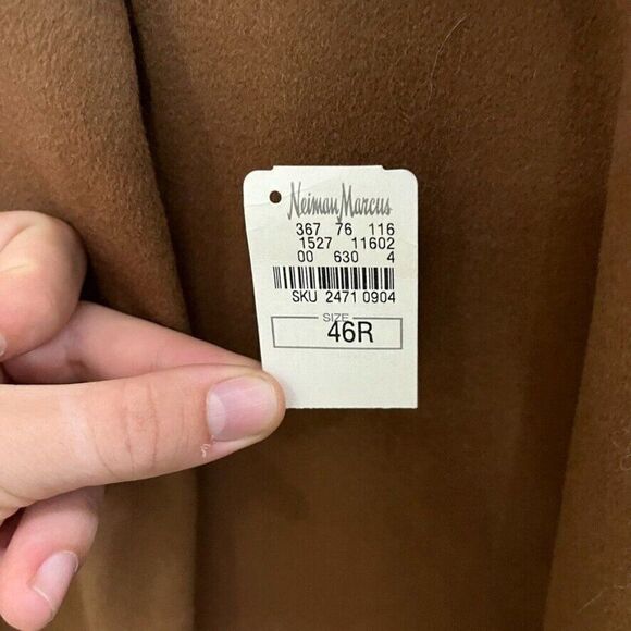 NWT Loro Piana Storm System Rain & Wind Protection Brown Cashmere Trench Coat 46 - Picture 12 of 16